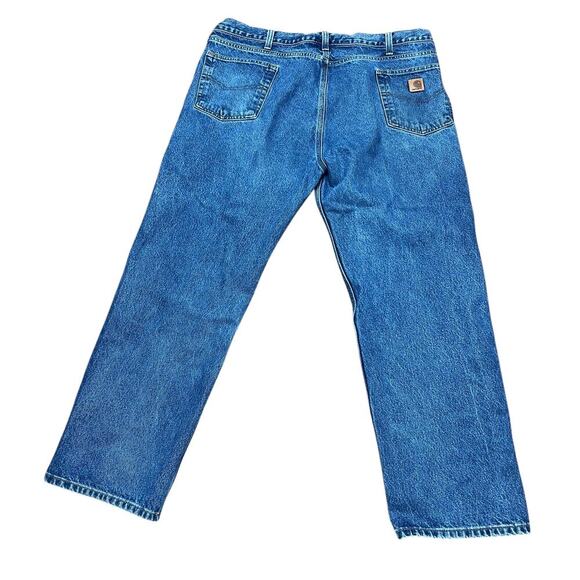 Carhartt Jeans Men's 42x30 Traditional Fit Straight Leg Light Wash Fade - Picture 9 of 9